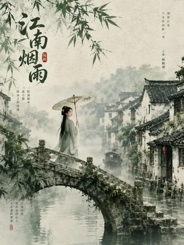 烟雨江南 封面 - 芒果短剧 悬疑探案 古风短剧