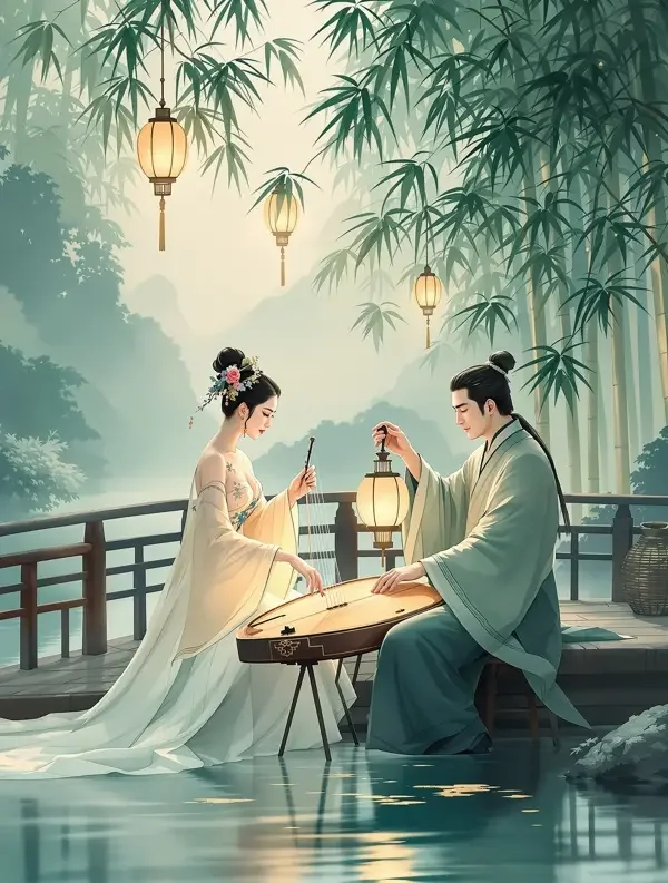 竹影旧歌 封面 - 芒果短剧 甜宠日常 古风短剧